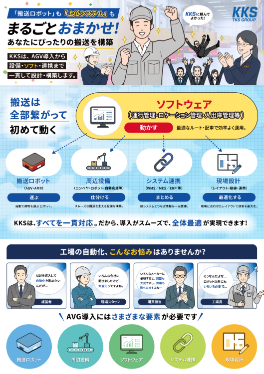 搬送現場用システムチラシ（株式会社KKS 様）