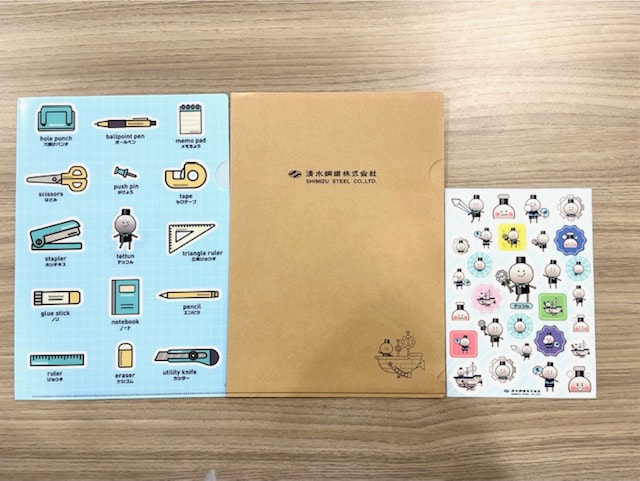イベント配付用キャラクターグッズ（清水鋼鐵株式会社 様）