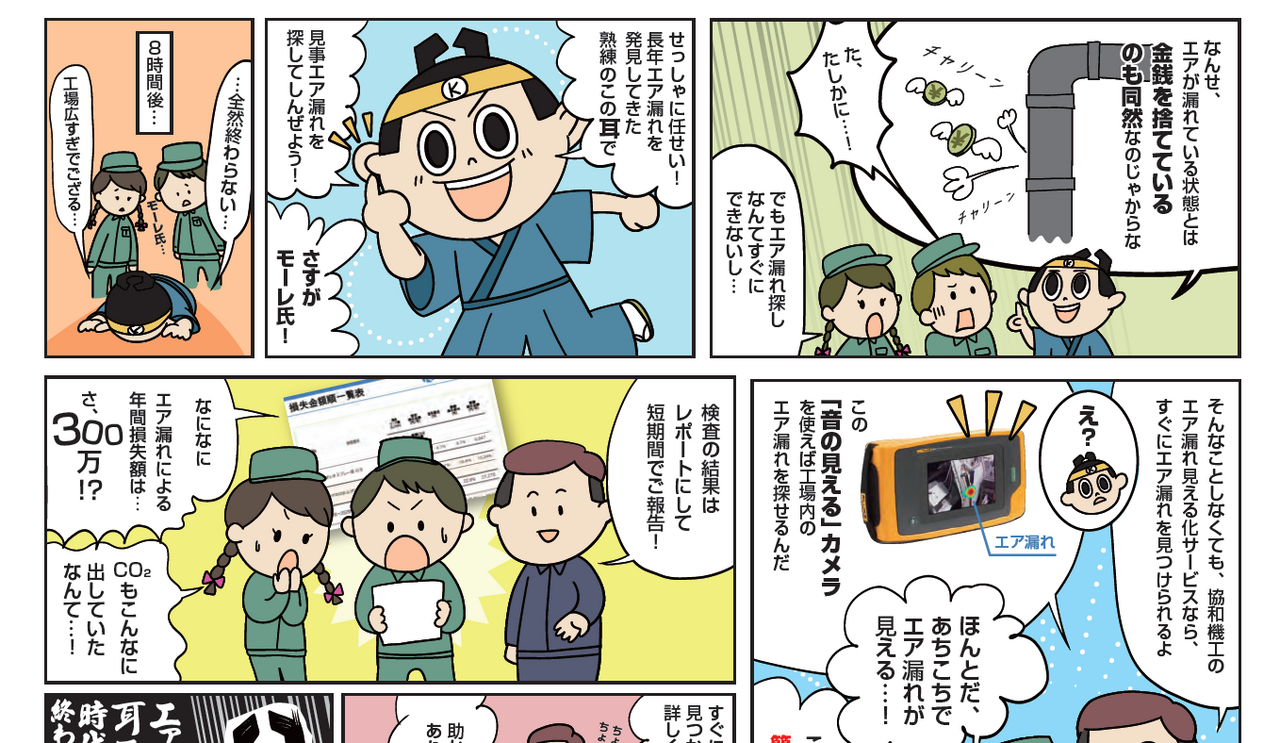 製品紹介マンガ風チラシ（協和機工株式会社 様）｜制作実績｜Next